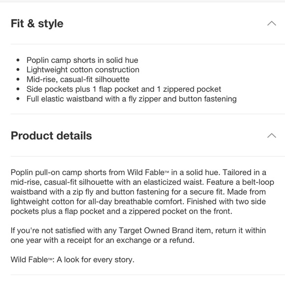 Wild Fable Mid-Rise Pull-On Camp Shorts Sage Green - Picture 5 of 6